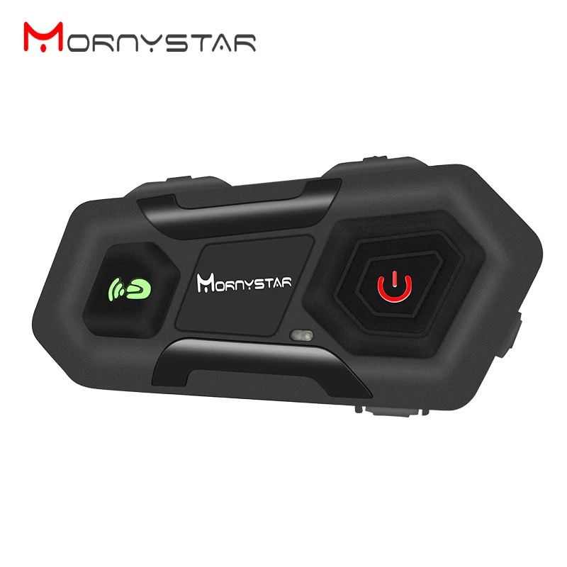 Гарнитура для шлема Mornystar M2 Bluetooth интерком мотоциклистов 3 динамика|Наушники