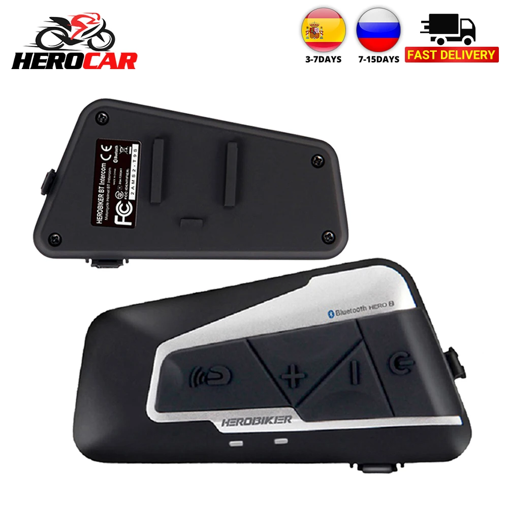 HEROBIKER 1200M BT мотоциклетный шлем домофон водонепроницаемый беспроводной Bluetooth