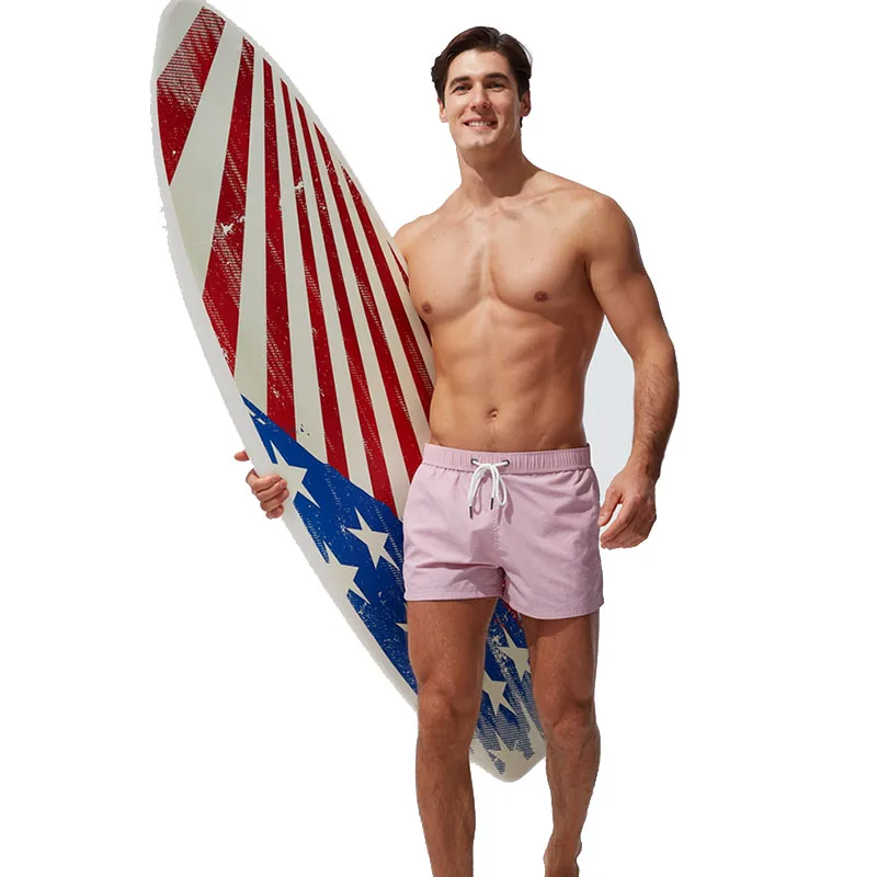 Men's Beach Board Shorts Quick Dry Swimsuits Linning Inside Plus Size Nylon Surfing Trunks XS-XL Swimwear Gym Running Sweatpants | Спорт и