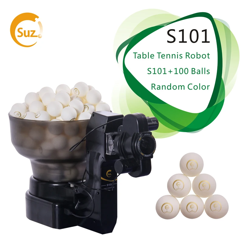 SUZ робот для настольного тенниса S101 тренажер пинг понга автоматический 40 +