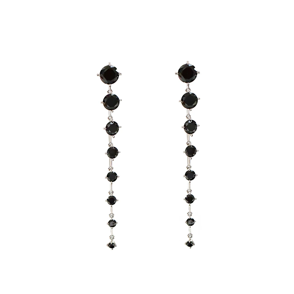 Серьги женские из медного сплава с цирконом | Украшения и аксессуары