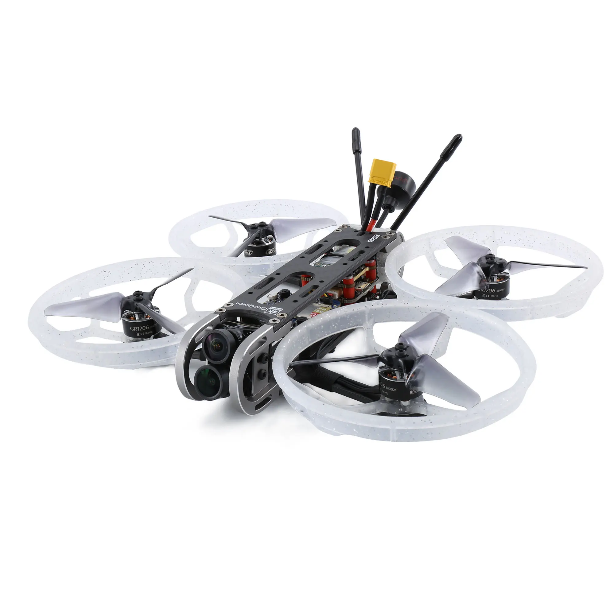 Гибридная FPV камера GEPRC CineQueen 4K Runcam 3 дюйма стабильный V2 F4 30A ESC 1206 3600KV бесщеточный