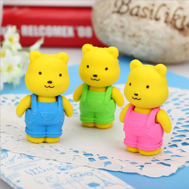 1 шт./упак. новинка ремень с дизайном &quotмедведь&quot ластик Забавный подарок для