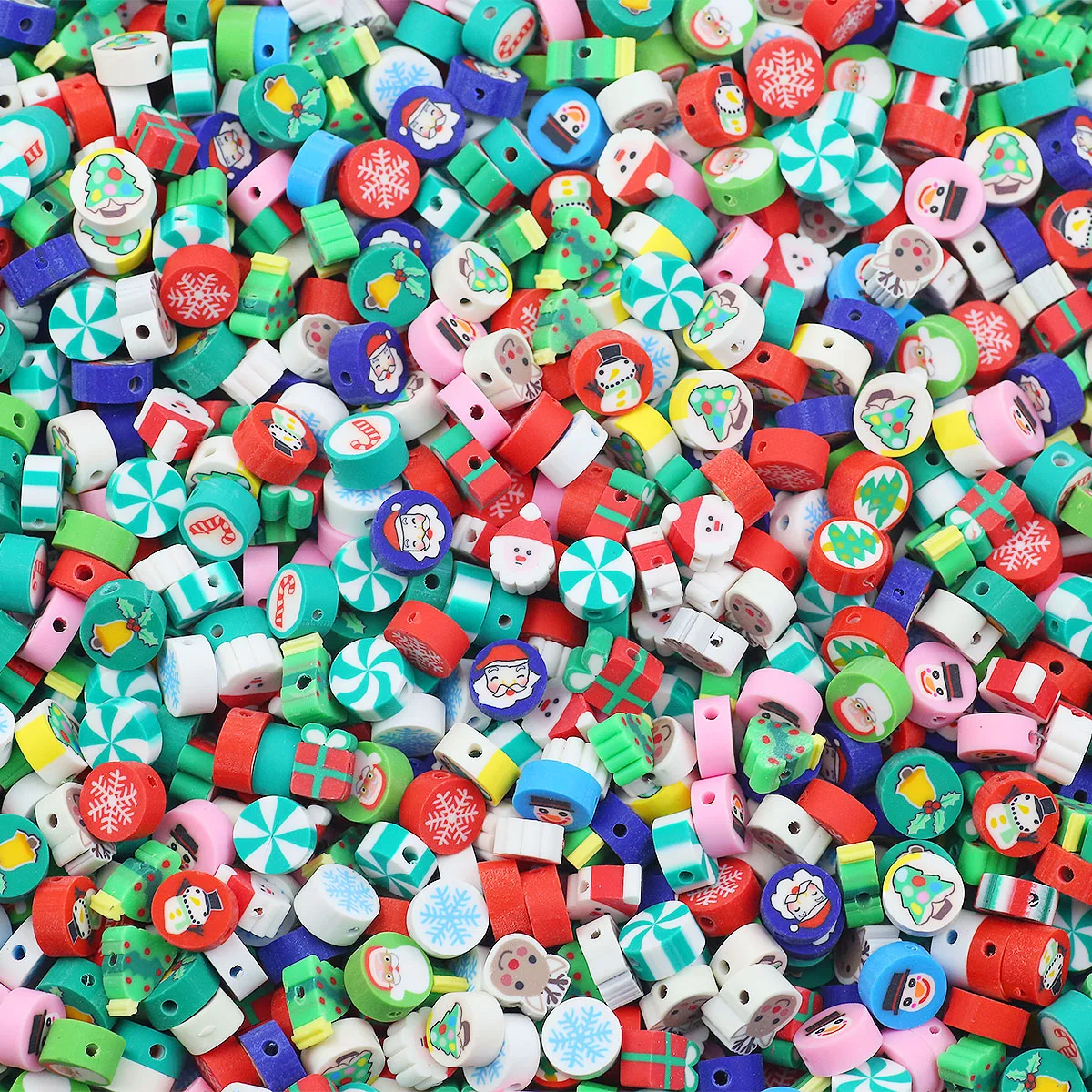 50 шт./лот рождественская серия с героями мультфильмов полимерная глина свободные