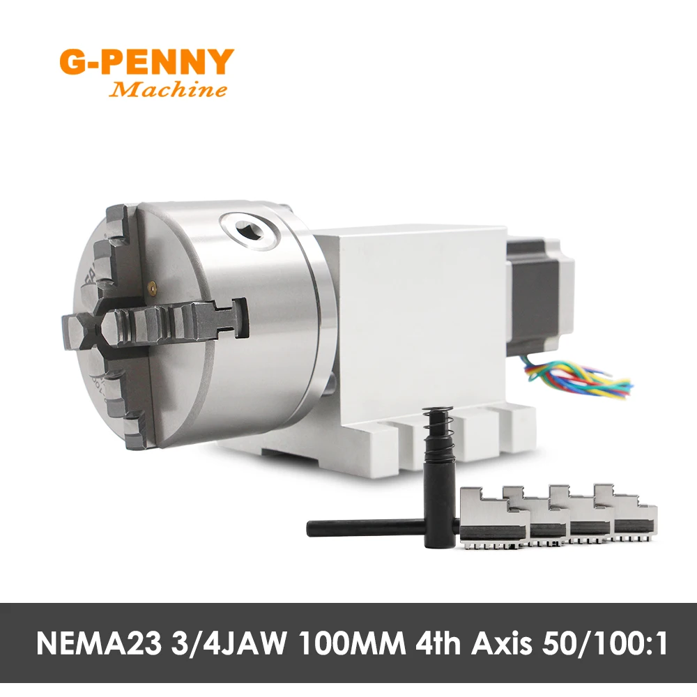 G-PENNY NEMA23 3/4 щелепа 4-я ось 100 мм разделительная головка заднего