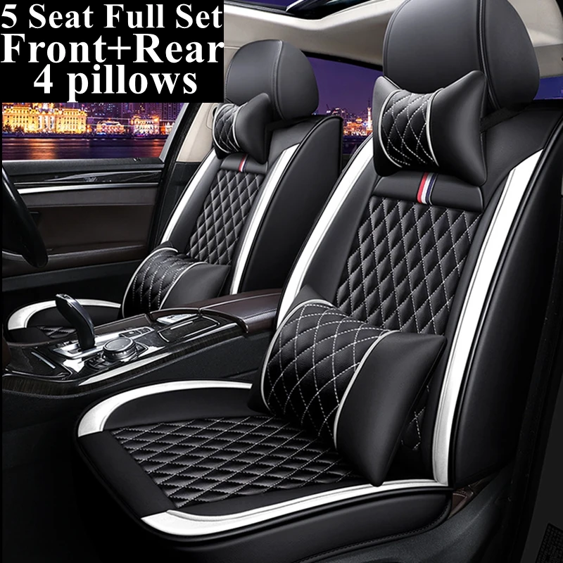 Полный комплект чехлов на сиденья автомобиля для Nissan Juke X-Trail Leaf Qashqai J10 J11 Tiida T32 Navara