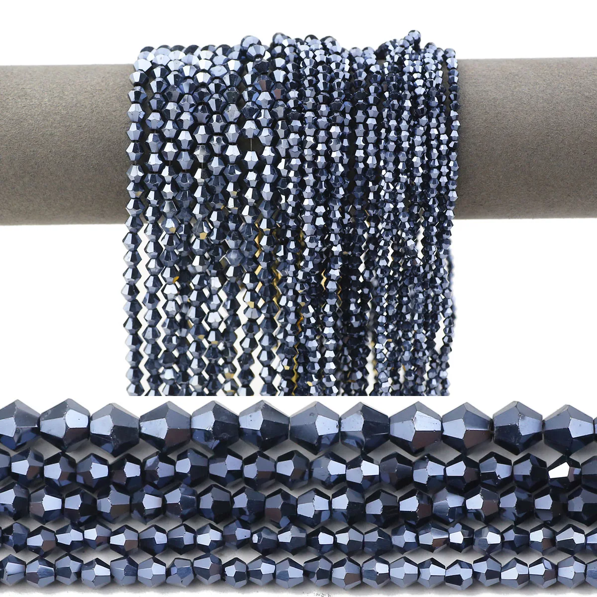 3/4/6/8 мм австрийские биконусные кристаллы стеклянные подвески-разделители