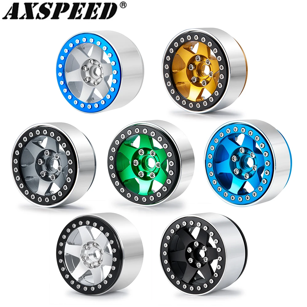 AXSPEED 4 шт. металлическая ступица колеса 1 9 2 2-дюймовый обод с бисером для 1/10 RC