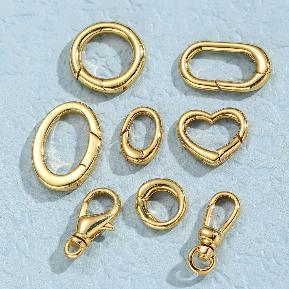 Застежка-лобстер для изготовления украшений регулируемая золотистая - купить по