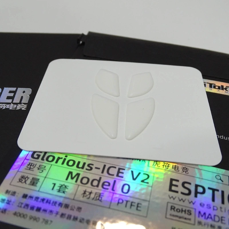 Коньки для мыши скользящие подушечки ног Ice V2 версия Esptiger наклейка на ножки