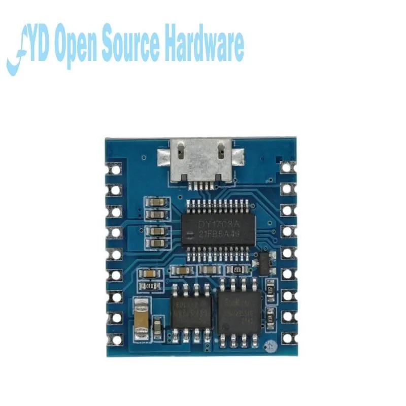 MP3 Плеер Модуль Голосовое Воспроизведение 4МБ Триггер Управление Серийным Портом Загрузка по USB Флэш DY-SV17F on.