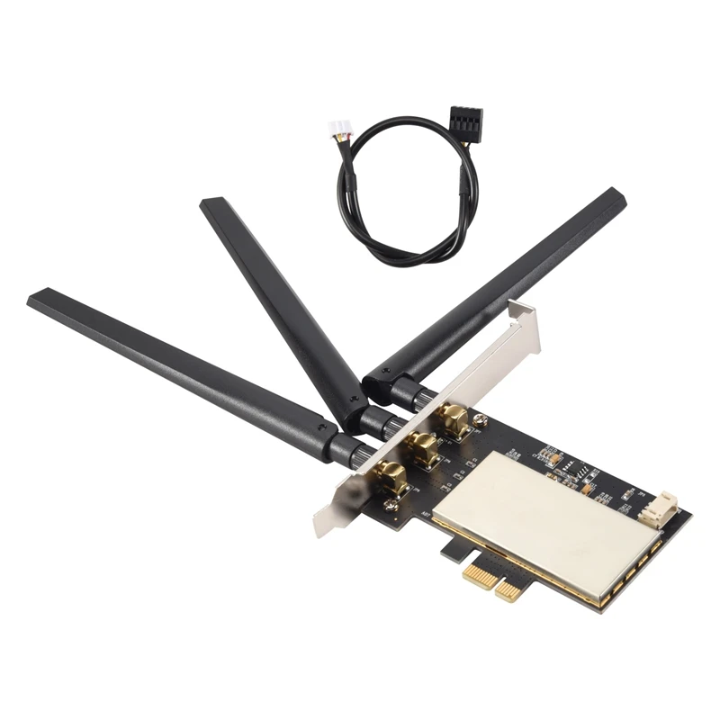 Для Broadcom Bcm94360csax Bcm 943602 cs Bcm94331csax WLAN Card Настольный адаптер PCI-E конвертера + антенна