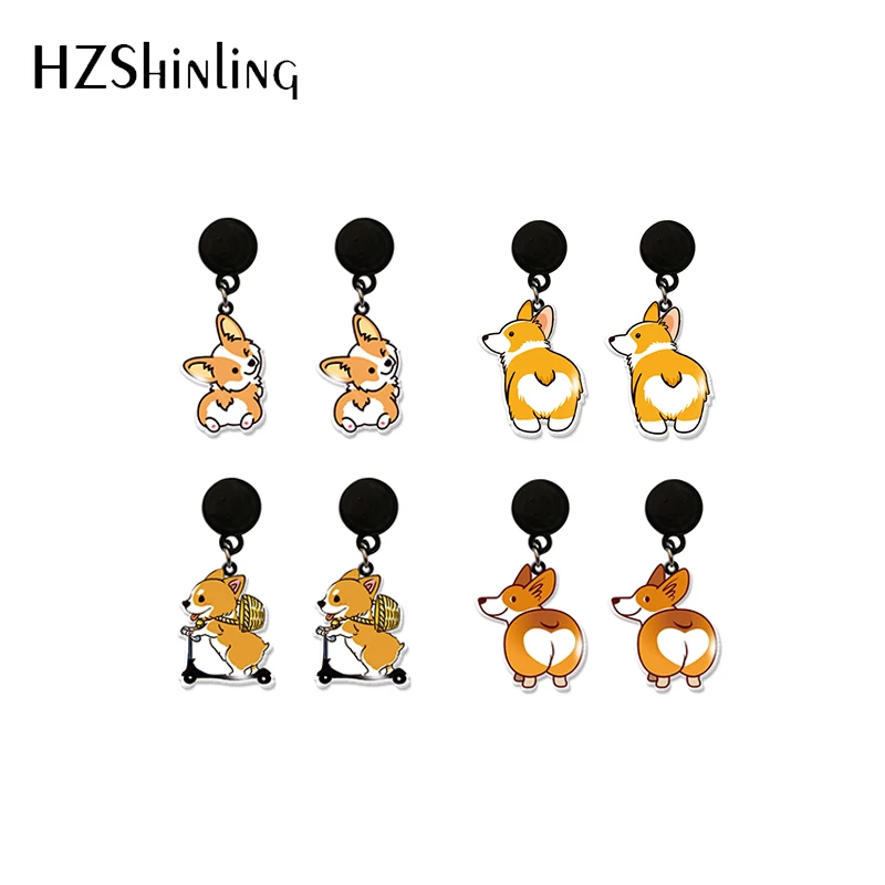 Новое поступление 2024 модные милые висячие серьги-подвески из акриловой смолы