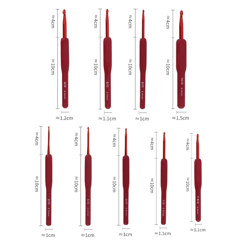 Шарф для рукоделия спицы вязания эргономичная ручка крючок уменьшает дискомфорт