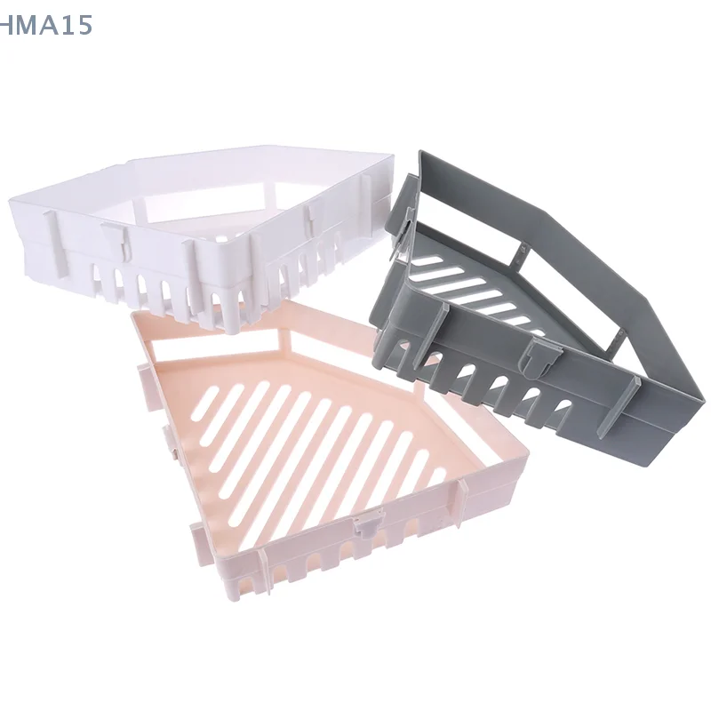 Triangular Shower Caddy Shelf Bathroom Corner Bath Rack Storage Holder Organizer