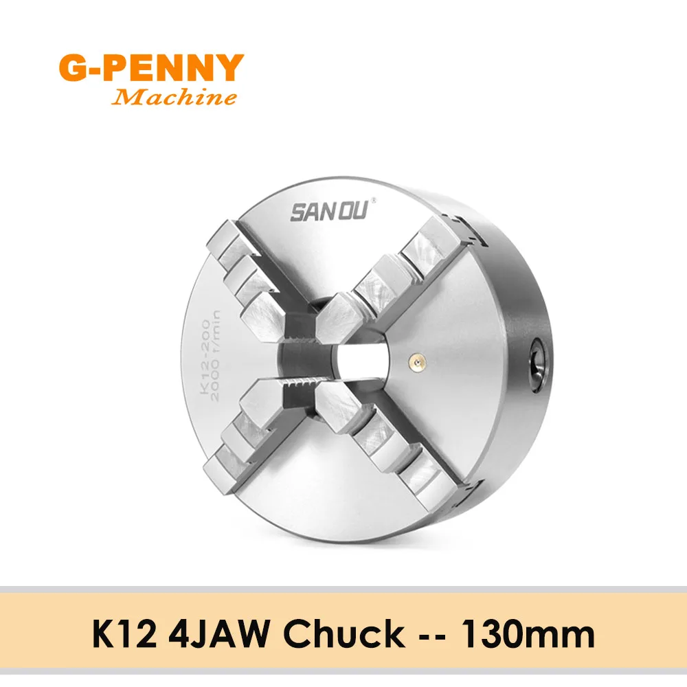 G-PENNY SANOU K12 4-кулачковый патрон 130 мм Самоцентрирующийся ручной для