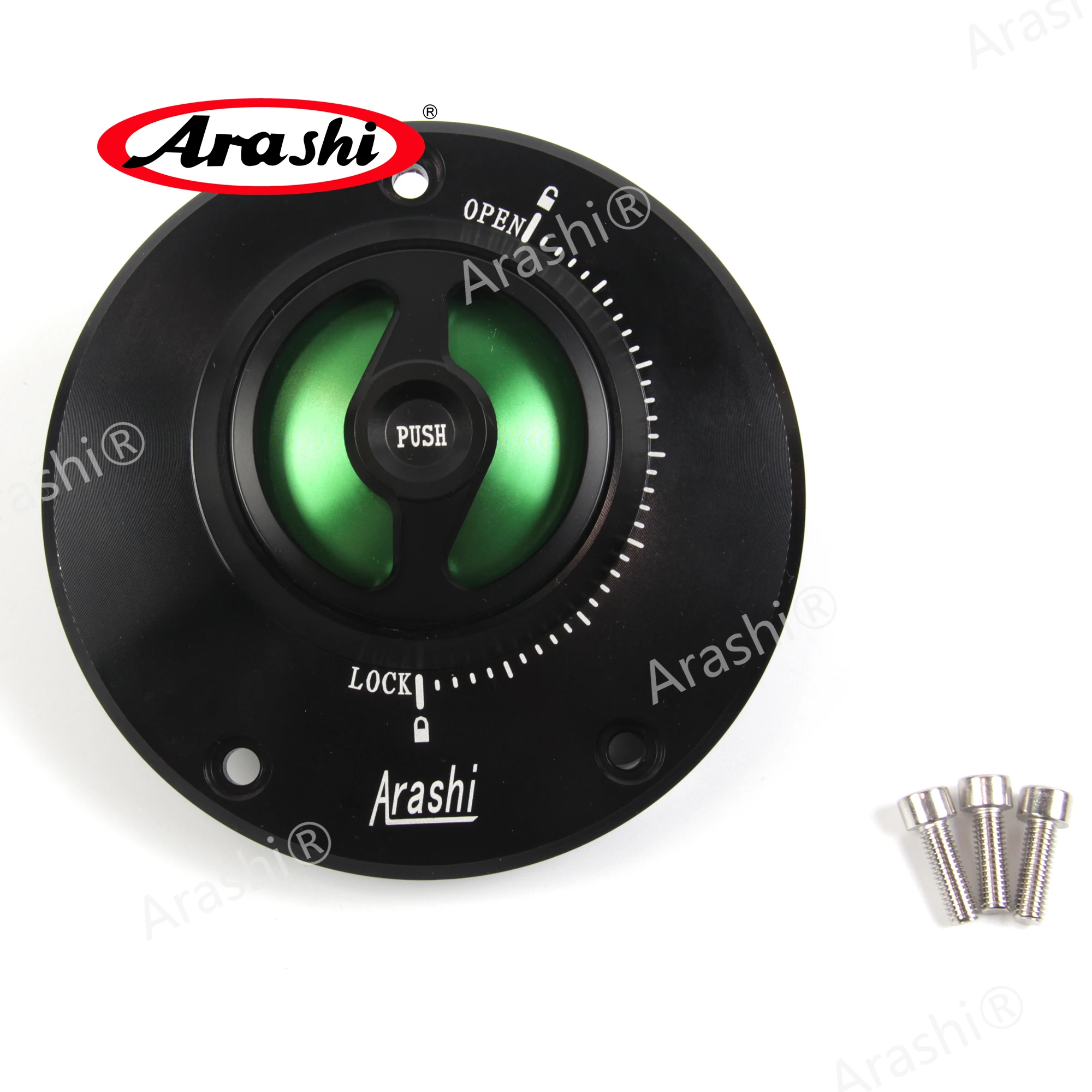 Крышка топливного бака Arashi CNC для KAWASAKI ZX1400 / ZX14R ZZR1400 2006 2007 2008-2016 водонепроницаемая