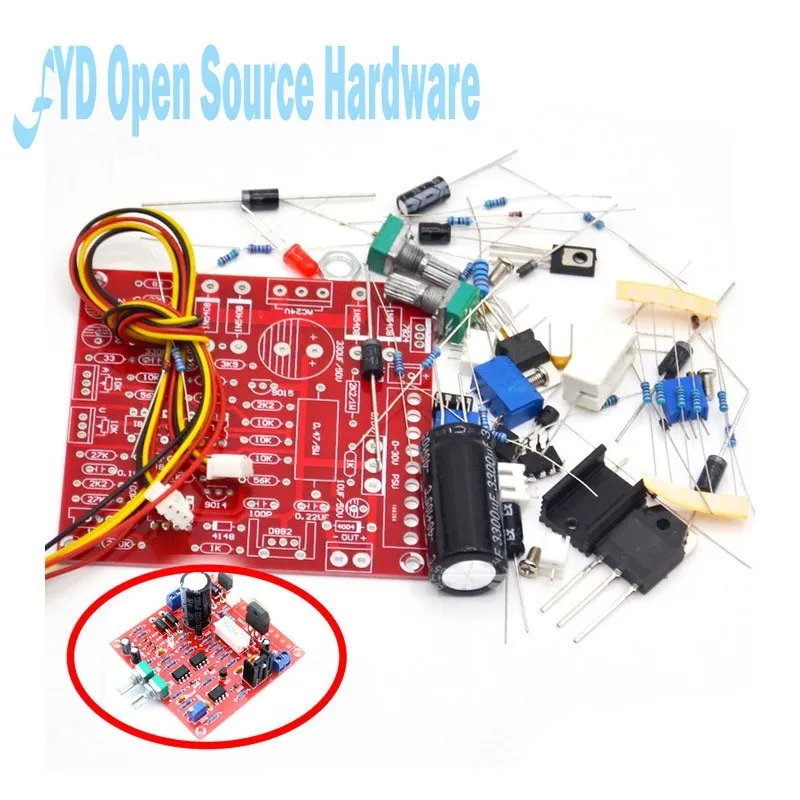 Регулируемый источник питания постоянного тока 0-30 в 2MA-3A набор сделай сам