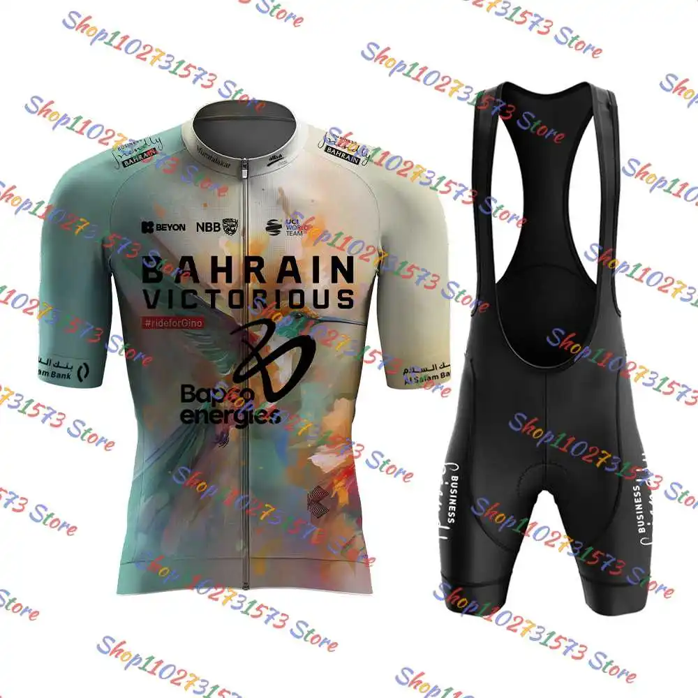 Комплект велосипедного трикотажа Bahrain Victorious Bird 2025 года одежда для горного