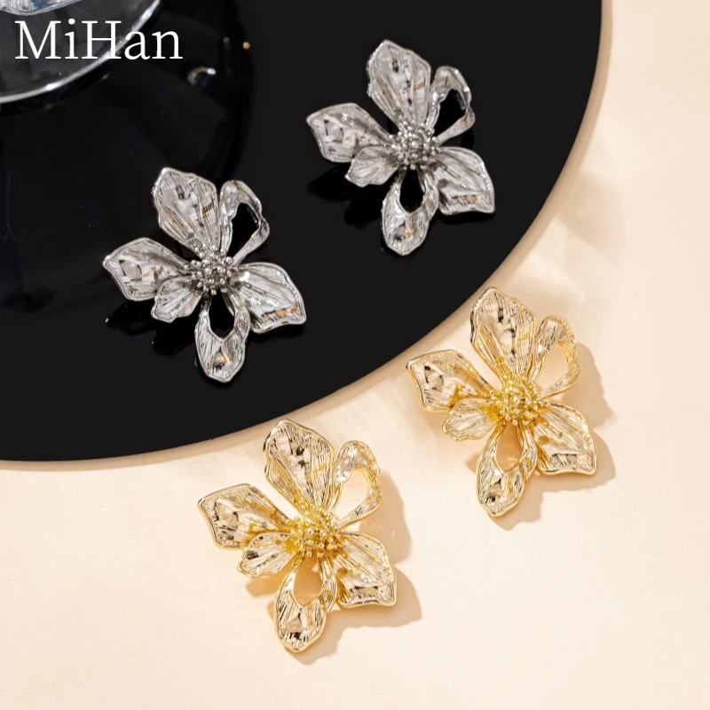 MiHan современные ювелирные изделия милые корейские темпераментные полые цветы