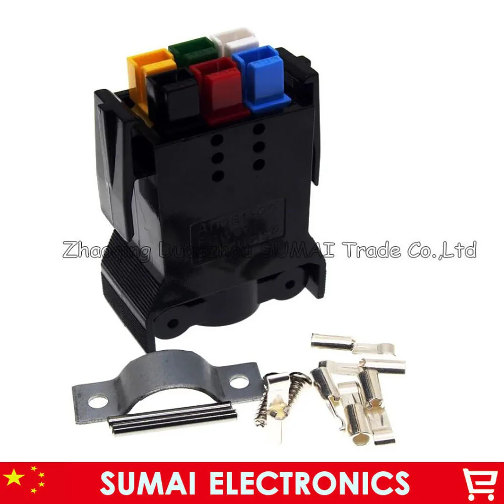 6-контактный 30 А 600 В 6-контактный/полюсный/проводной штекерный силовой разъем PCB