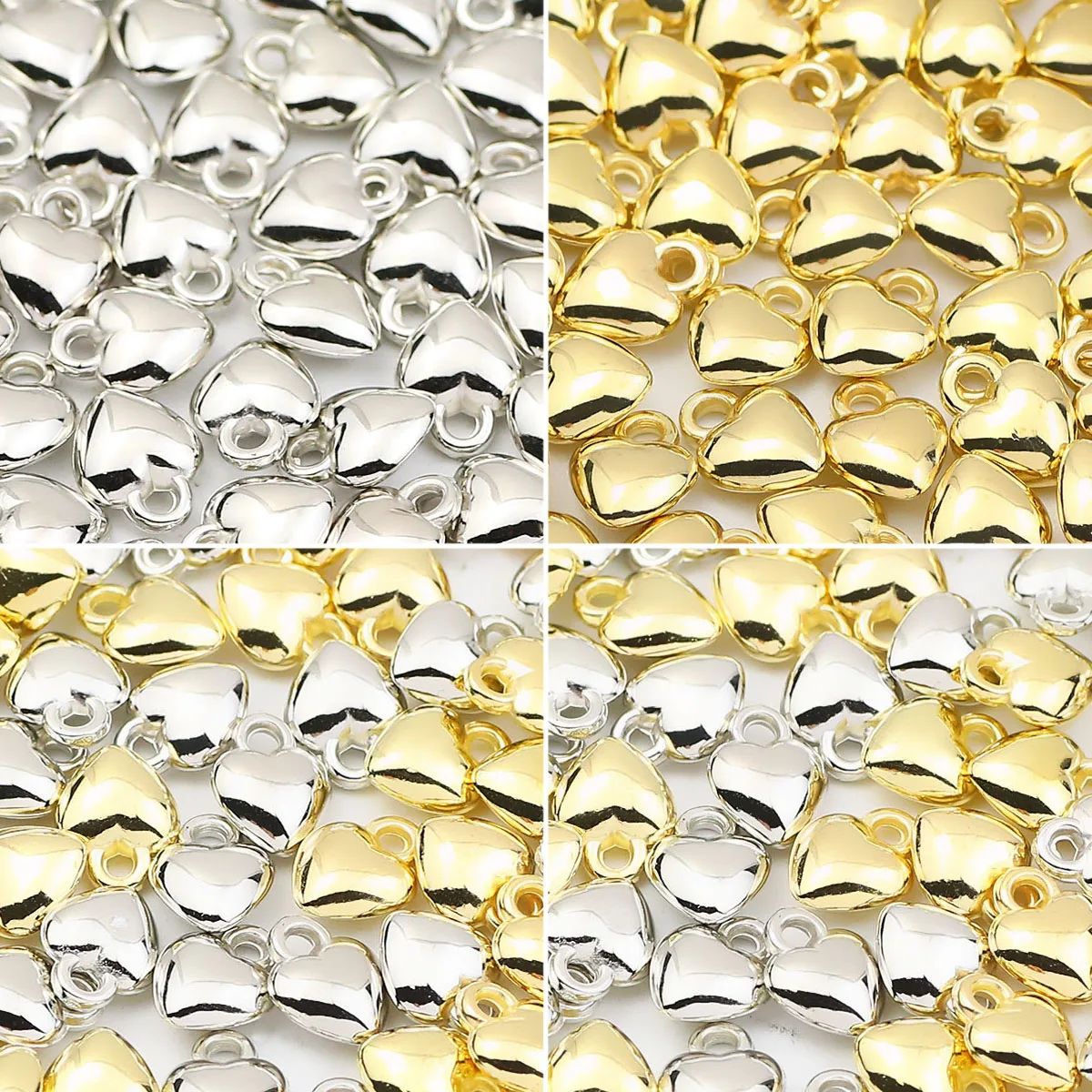 50-200 шт. 6/8/10 мм CCB персиковое сердце кулон в форме сердца ручной работы DIY