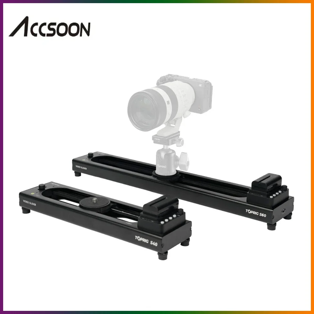 Accsoon TOPRIG-S40 S60 Моторизованный слайд Профессиональный для зеркальной камеры