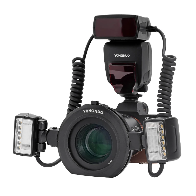 Yongnuo YN24EX E TTL макровенная вспышка Speedlite для камер Canon Sony с 2 головками вспышки и
