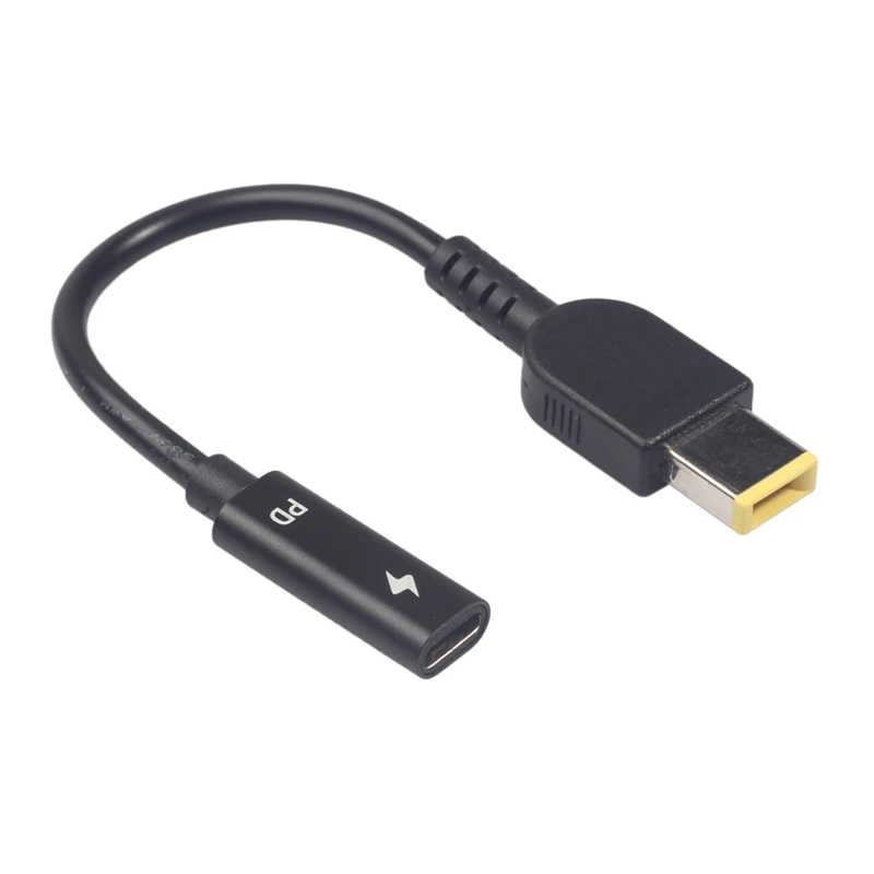 Адаптер питания 90 Вт DC с USB Type C на квадратный 11x мм штекер преобразователя