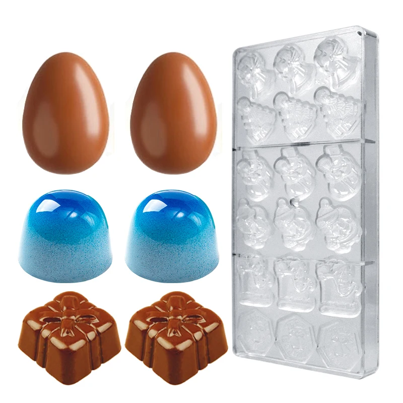 Поликарбонатные шоколадные формы пасхальное яйцо рождественские конфеты