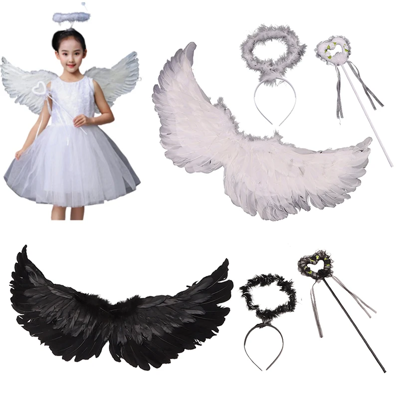 3 шт./компл. вечерние рождественские украшения в форме ласточки крылья ангела с