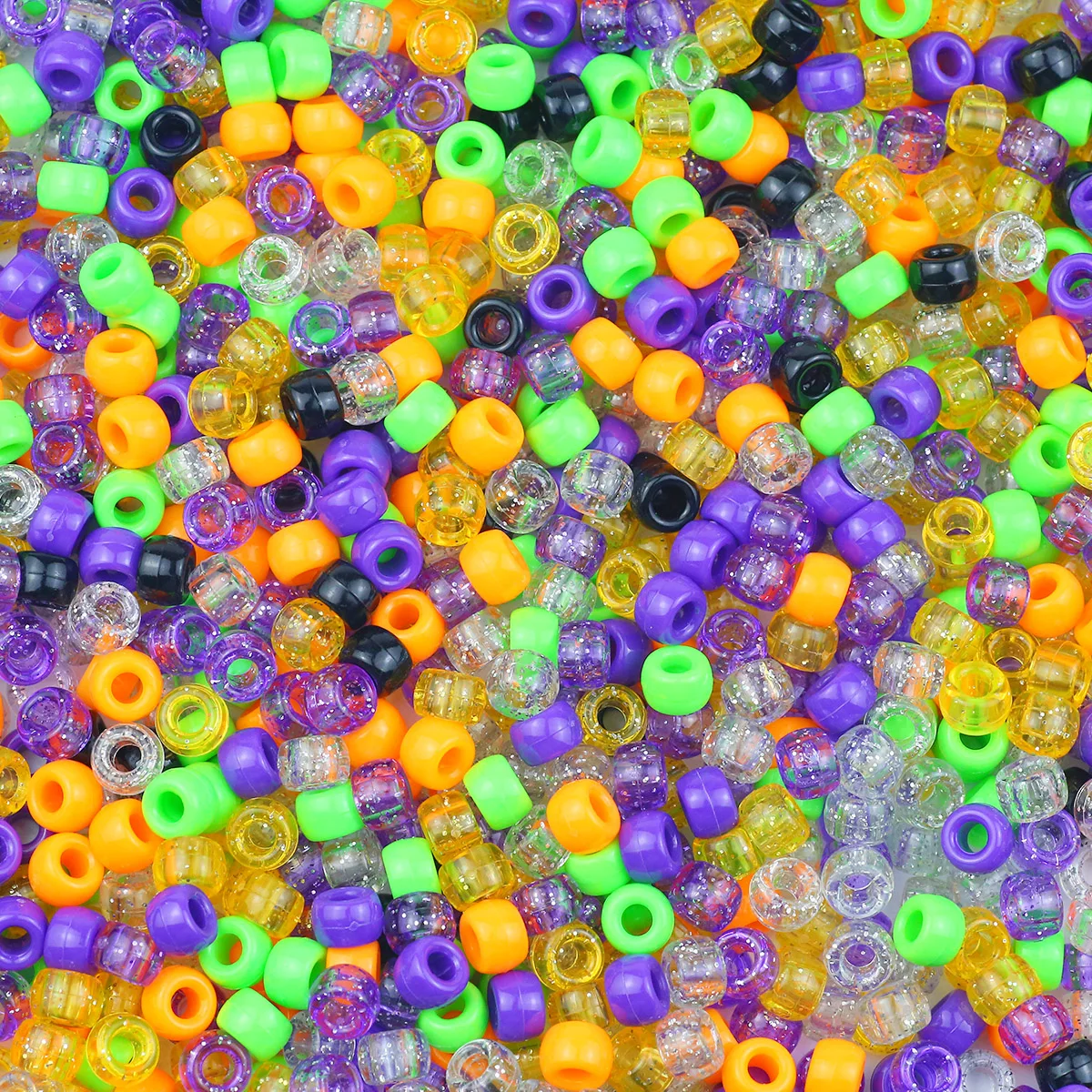 200-1200 шт. пластиковые разноцветные бусины для волос