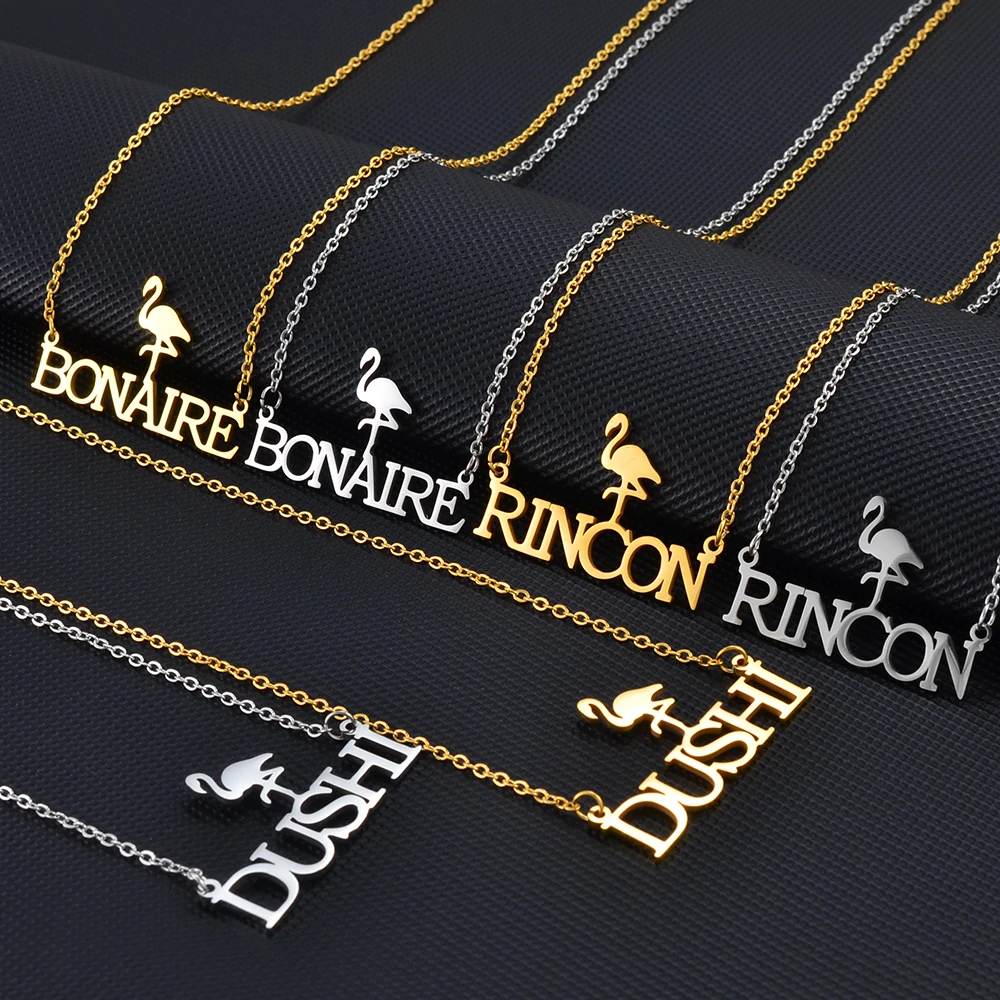 Anniyo Curacao Bonaire Rincon Dushi кулон ожерелья Antilles ювелирные изделия для женщин девочек #