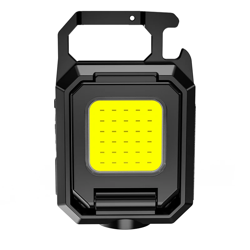 XPE + 2 * COB светодиодный мини фонарик магнитный Открыватель для бутылок брелок USB