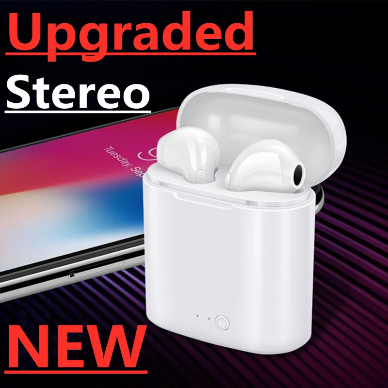 Беспроводные наушники i7s TWS Bluetooth 5 0 мини-наушники-вкладыши с зарядным чехлом