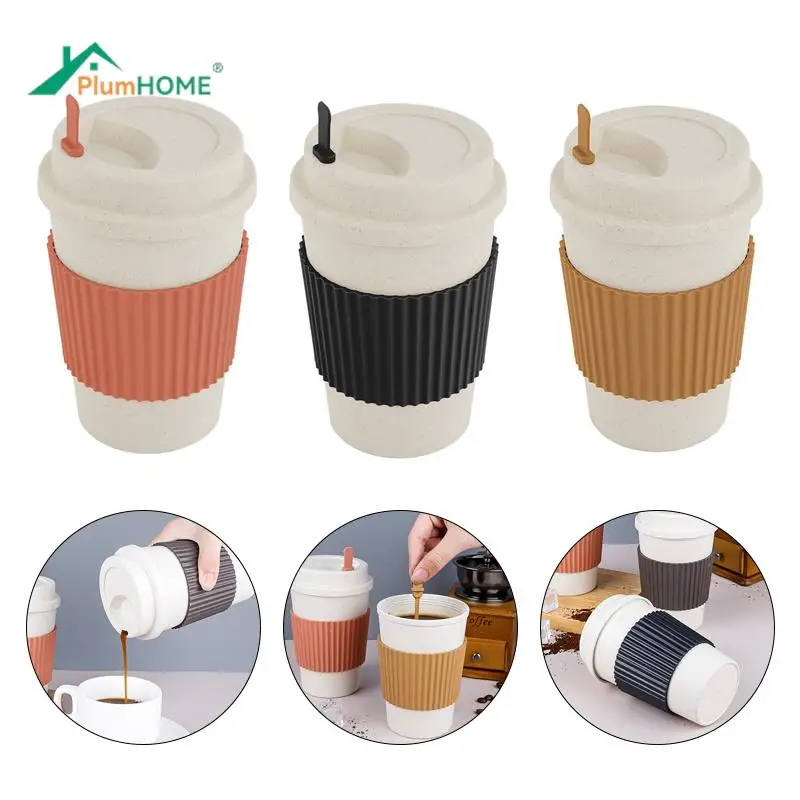 Кофейная чашка из пшеничной соломы портативная термостойкая Водонепроницаемая