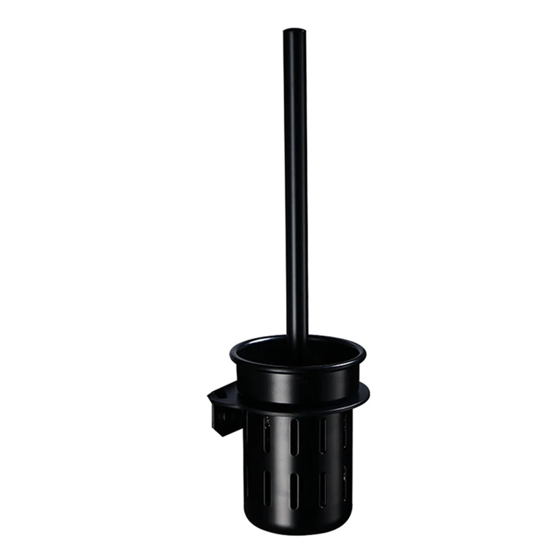 Черный алюминиевый набор щеток для унитаза сливная чашка бытовой инструмент