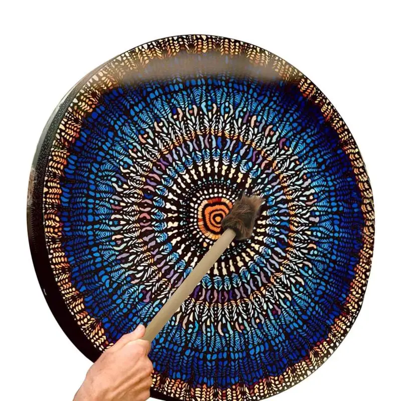 Ручной барабан и избиватель Круглый фотобарабан загадочный ручной с ажурной