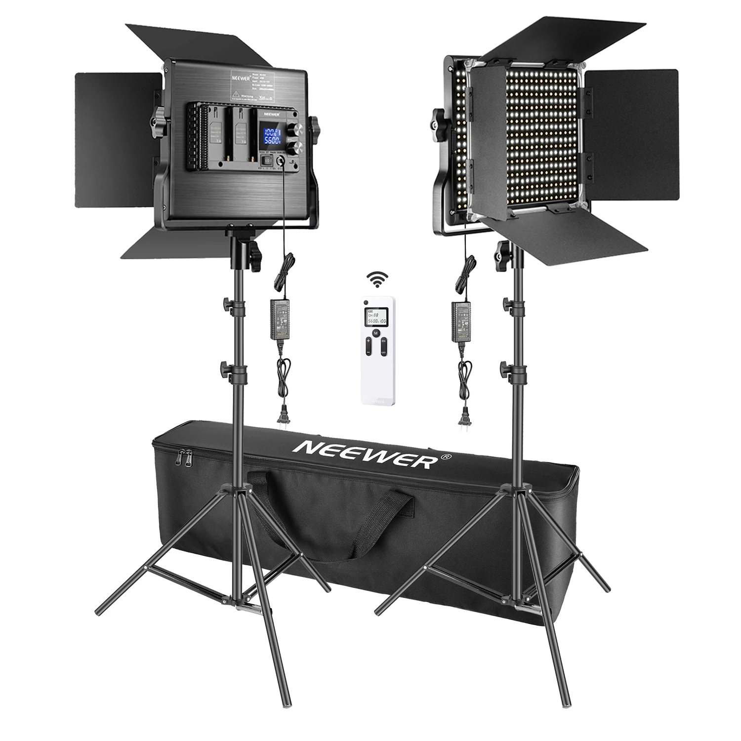 Neewer 2 упаковки улучшенный 4G 660 фотографический осветительный комплект с сумкой