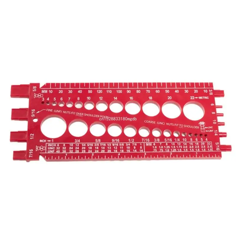 Измерительный инструмент для проверки резьбы гайки и болта стандартный