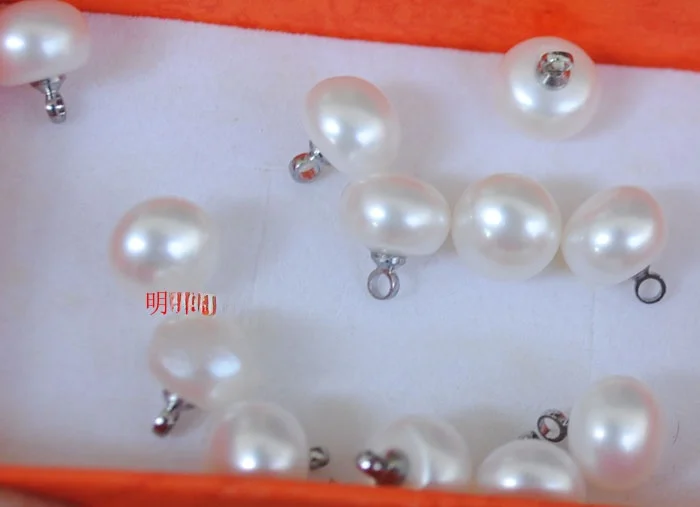 Жемчужная пуговица 8-9мм Натуральный водный жемчуг