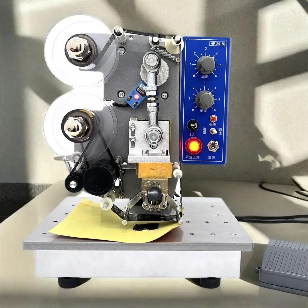 HP-241B Полуавтоматическая электрическая лента горячего тиснения код Цветовая