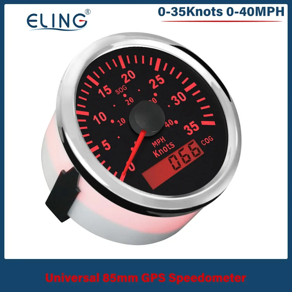 ELING Универсальный 85 мм GPS-спидометр с COG 0-15 кнопок 0-35 0-70 кнопотов 40MPH 70MPH 85MPH Дисплей