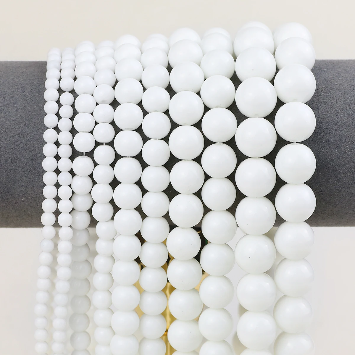 Бусины Из Натурального белого фарфора 4-12 мм