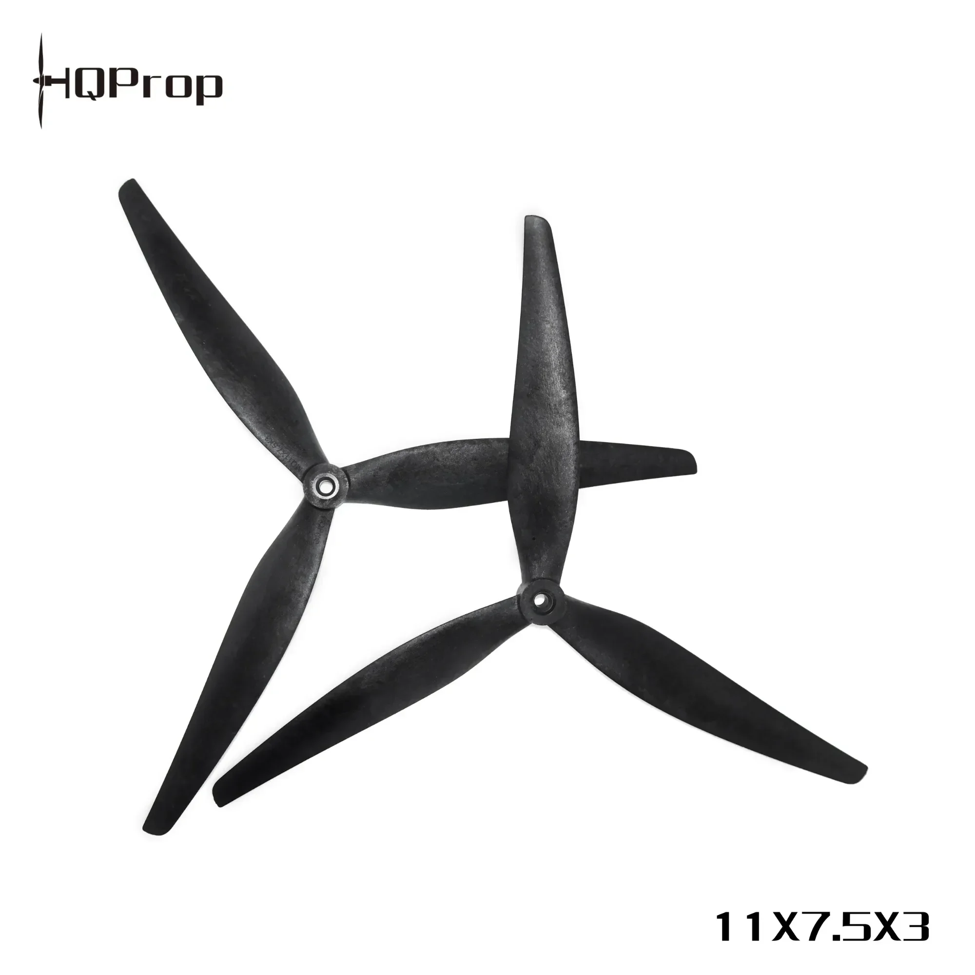 2 пары (2CW + 2CCW) HQPORP 11X7.5X3 1175 3-лопастный пропеллер черный-стекловолокно усиленный