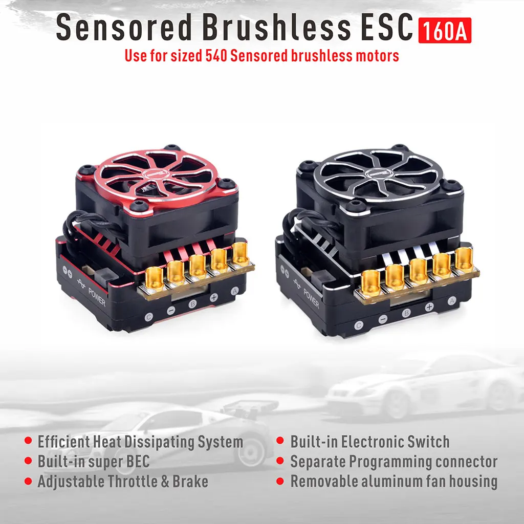 Программатор скорости SURPASS HOBBY TS160V2 PRO 1/10 A бесщеточный сенсорный ESC для