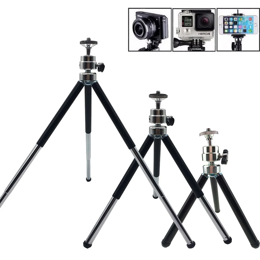 Mini Tripod With Holder For Xiaomi Huawei Samsung Iphone Smartphones Portable Gopro hero 3/4/5 6 7 SJcam DV Cameras |