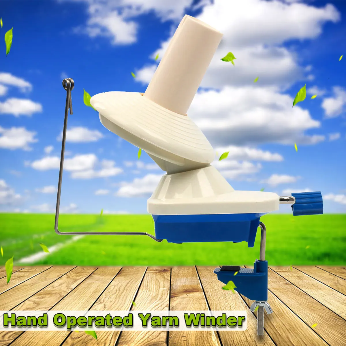 Портативная ручная намотка для пряжи волоконная шерстяная нить шариковая мотка