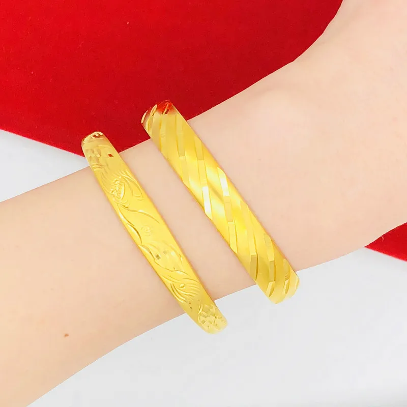 Старый Fengxiang Вьетнамский золотой браслет из 24-каратного золота 999 пробы женский с