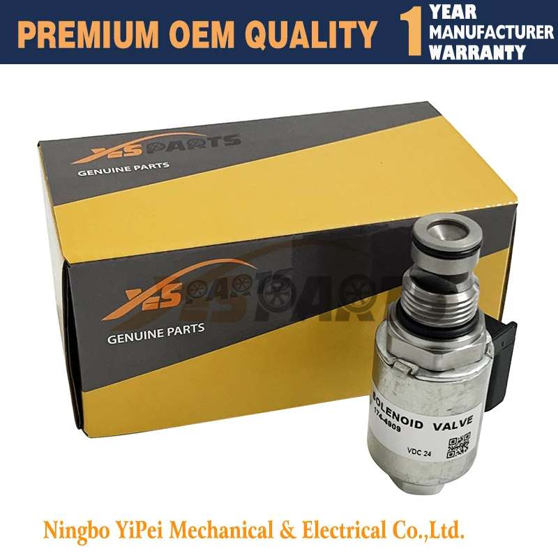Новый электромагнитный клапан 24 В 174-4909 1744909 175-3893 1753893 Для Caterpillar CAT